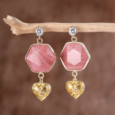 Sweet Thy Heart Stud Earrings-Your Soul Place